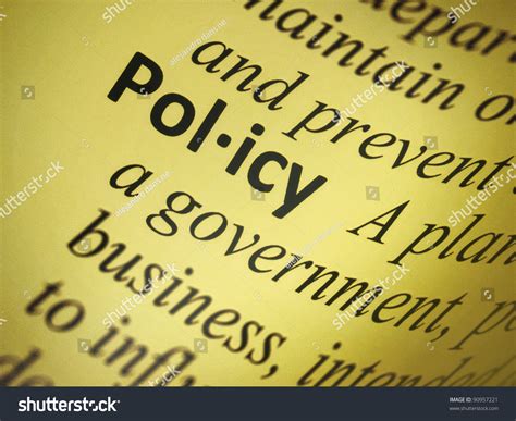 Stock photo definition to take or not to take? Policy Description Definition Stock Photo 90957221 ...