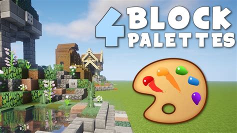 4 Minecraft Block Palettes Blocks That Are Good Together Youtube