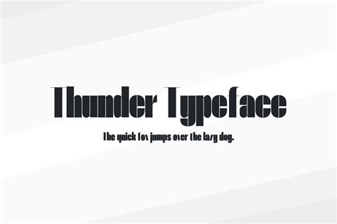 Thunder Typeface Font Download Free