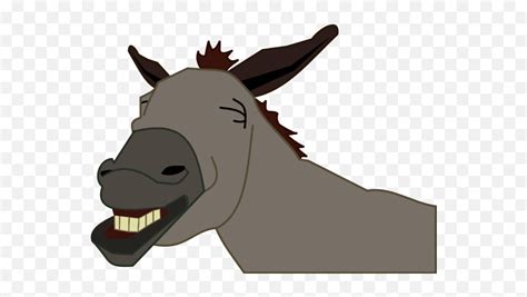 Donkey Smiling Vector Image Clipart Donkey Head Emojidonkey Emoji