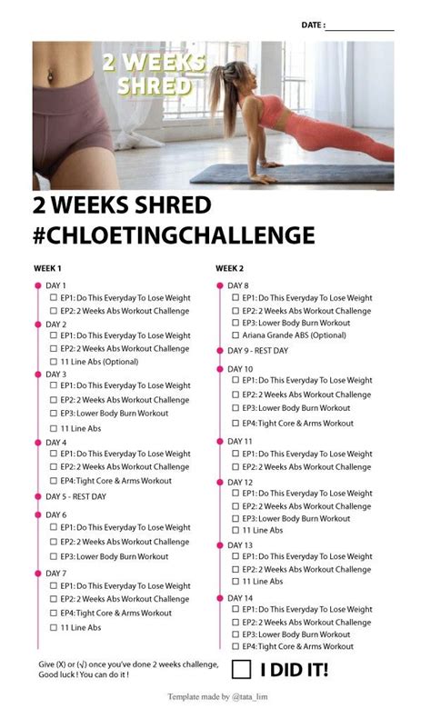 pin on chloe ting challenge