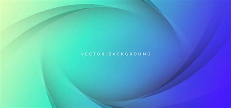 Abstract Banner Green And Dark Blue Gradient Curved Background Modern