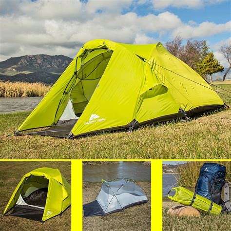Ozark Trail 2 Person Waterproof Backpacking Tent Camping Geo Hunting