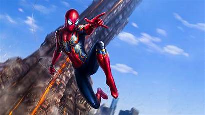 Spider Iron Avengers Infinity War Wallpapers Wallpaperplay