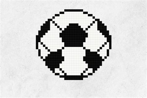 8 Bit Soccer Ball Pixel Wall Art Decoración De La Pared Para Etsy