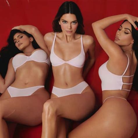 Kim Kardashian Kendall And Kylie Jenner Model Skims