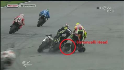 Some Pictures When Marco Simoncelli Was Crashed In Sepang Malaysia