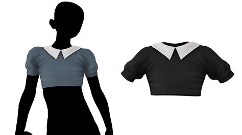 Mmd Sims 4 Florian Collared Top By Fake N True On Deviantart