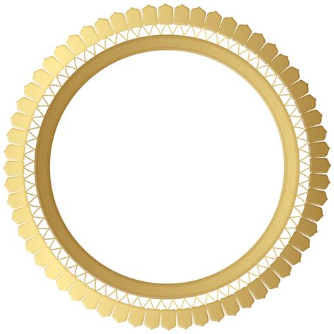Golden Circle Frame Text Box With Gold Award Ribbon Icon