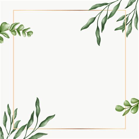 Border with leaves border & edging stitches image. Download premium illustration of Green leaves frame ...