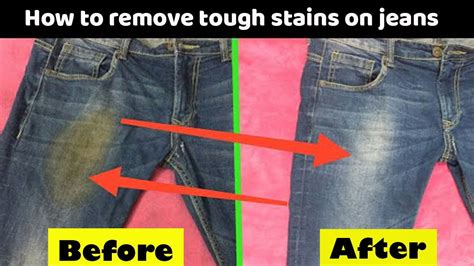 How To Remove Tough Stains On Jeans Cleanboo Youtube