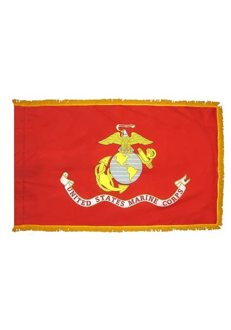 3x5 ft nylon marine corps flag pole hem fringe