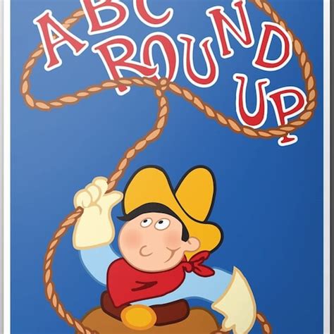 Toy Story Abc Round Up Poster Etsy