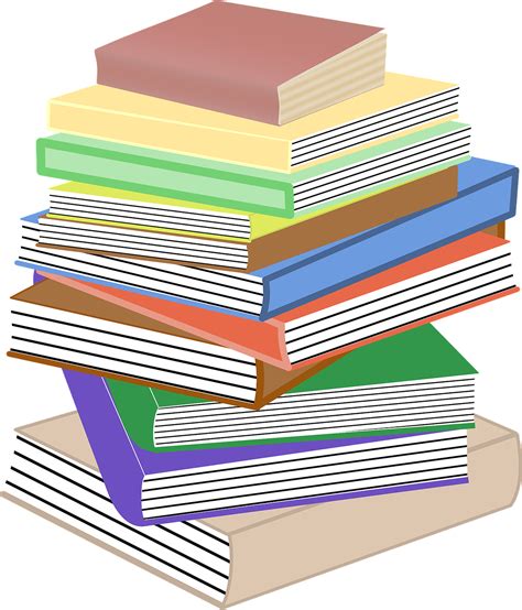 Download Books Stacked Pile Royalty Free Vector Graphic Pixabay