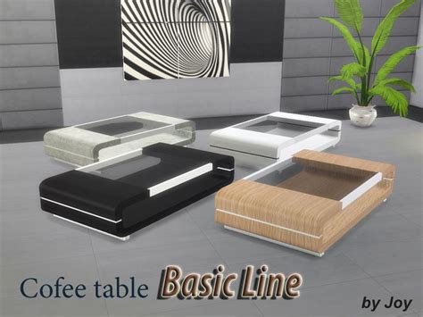 Joys Cofee Table Basic Line Sims 4 Cc Furniture Sims 4 Sims 4 Tsr