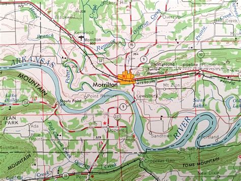 Antique Russellville Arkansas 1964 US Geological Survey | Etsy