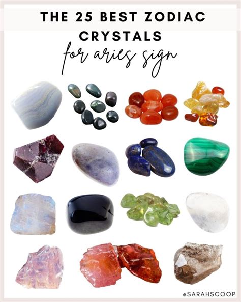 The 25 Best Zodiac Crystals For Aries Sign Sarah Scoop