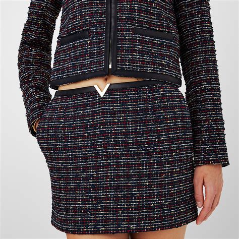 Valentino Tweed Mini Skirt Flannels App