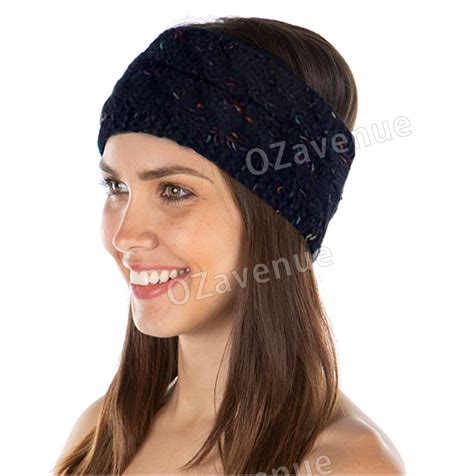 Fashion Women Winter Warm Beanie Headband Skiing Knitted Cap Ear Warmer