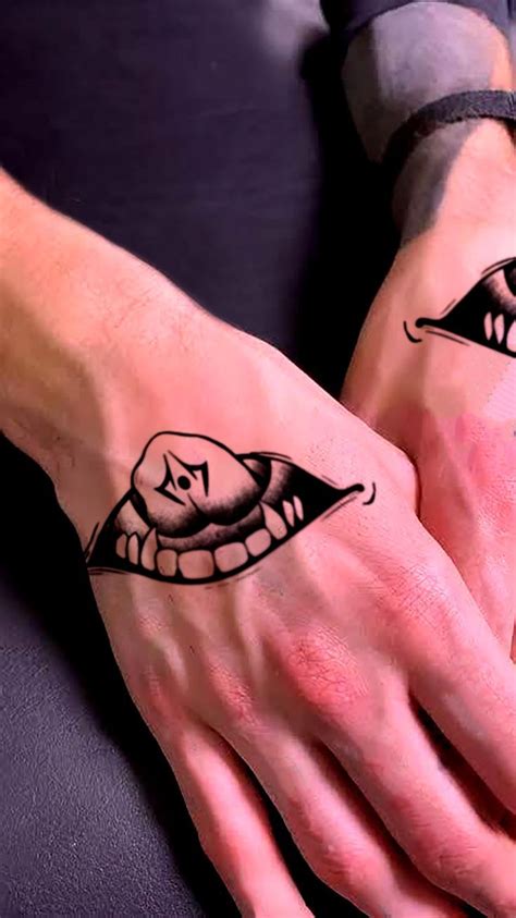 sukuna`s mouth fake tattoo jujutsu kaisen anime manga jjk inspire uplift in 2022 tattoos