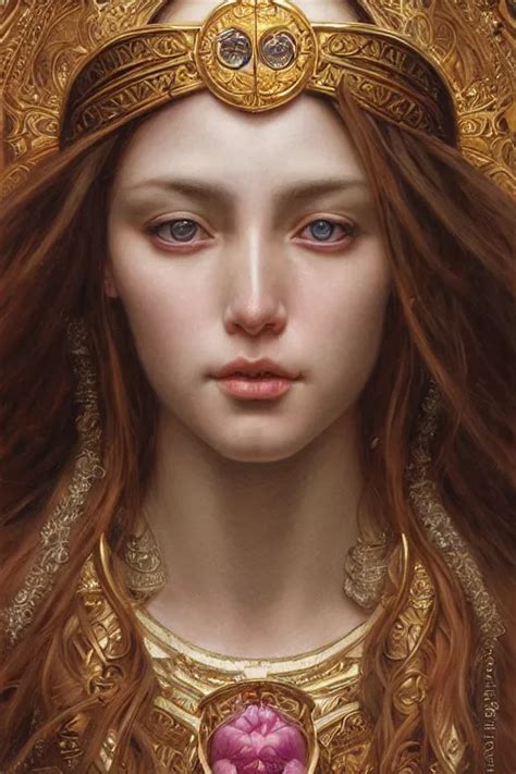 Female Jesus Christ Exquisite Detail Hyper Realism Stable