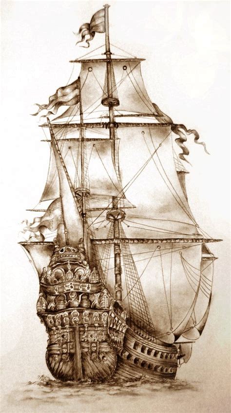Ship Drawing Disegno Di Nave Tatuaggi Di Nave Mappe Antiche