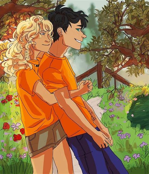 I Love Drawing Percy And Annabeth 💕💕 I Referenced This Really Awesome Background From Pint