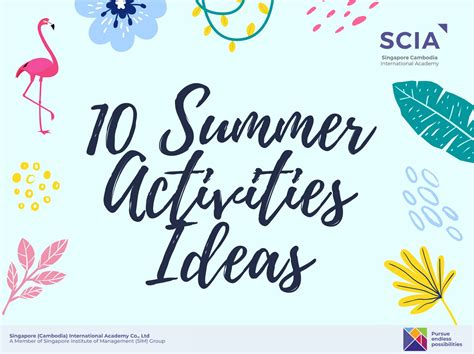 10 Summer Activities Ideas Singapore Cambodia International Academy
