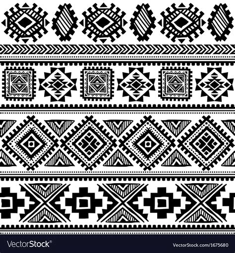 Tribal Vintage Ethnic Pattern Seamless Royalty Free Vector