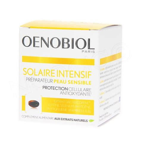 Oenobiol Solaire Intensif PrÉparateur Peau Sensible 30 Capsules