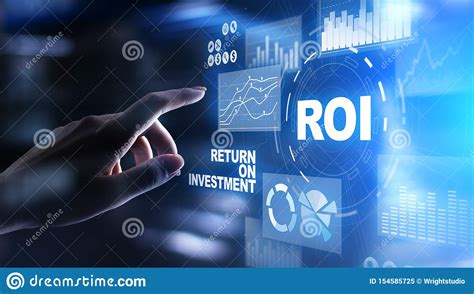 ROI Return On Investment Reading Revenue Business Concept On Virtual ...