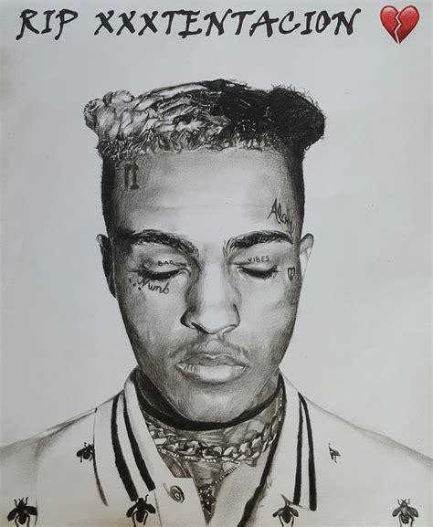 Xxxtentacion Drawing By Me The Best Drawing I Ve Ever Made R Xxxtentacion