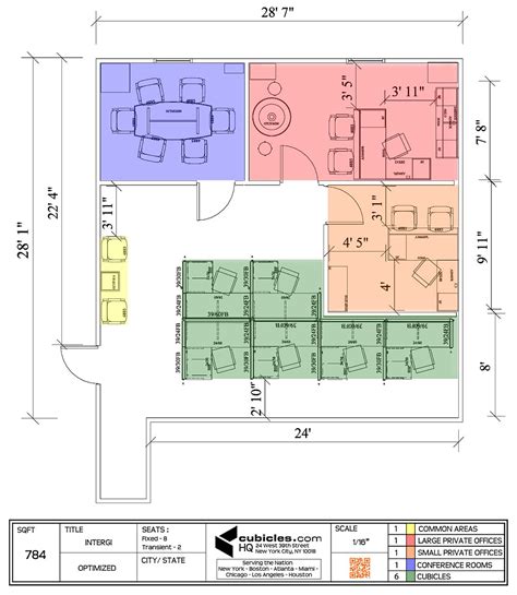 Cubicle Layout For 6 Cubicles 1 Large Private Office 1 Common Area 1