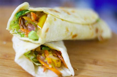 Fusion Wrap Recipe Mixed Vegetables Wrapped In Tortilla By Archana S