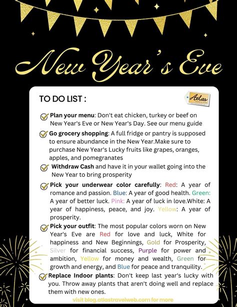 New Year Lucky Things to Do – New Year’s Eve Traditions