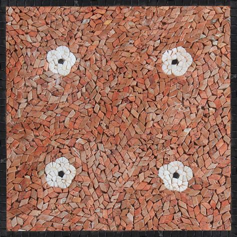 Artea 10 x 10 porcelain patterned wall & floor tile. Crazy Cut Mini Flowers Floor Tile Mosaic | Mosaic Marble