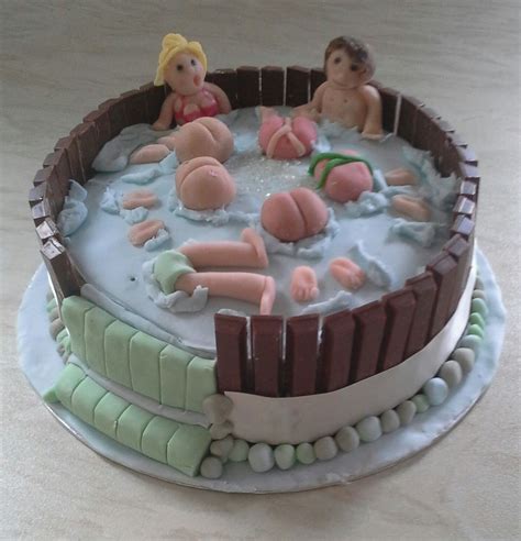 Cheeky Hot Tub Birthday Cake For Ann And Graham Bachelorette Party