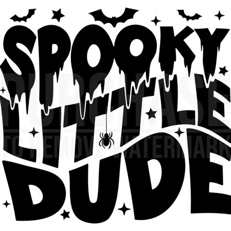 Spooky Little Dude Svg Halloween T Shirt Design Svg Png Cut Files Cricut