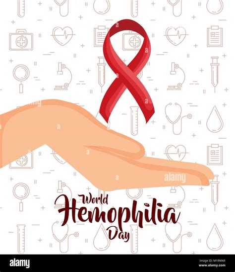 World Hemophilia Day Icons Stock Vector Image Art Alamy