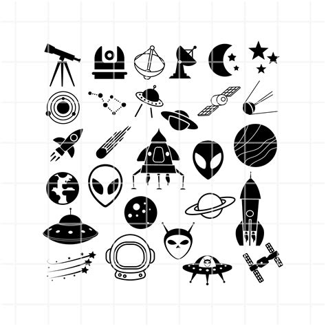 Space Svg Space Svg Cutting Files For Cricut And Silhouette Etsy
