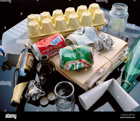 Domestic Waste Recycling Stock Photo Alamy