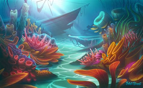 Making Underwater Environment Concept In Own Art Style Is Next Level