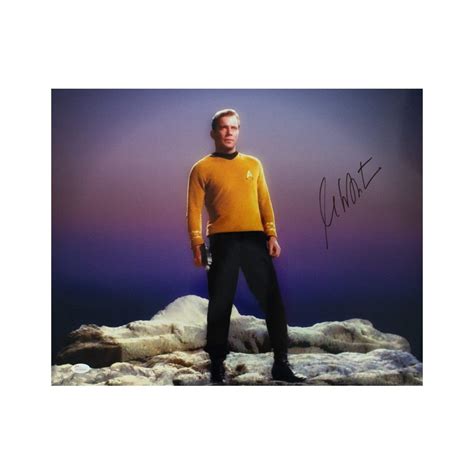 William Shatner Autographed Star Trek 16x20 Photo Jsa Coa B Steel