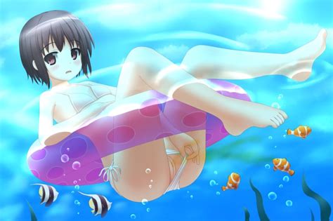 Rule 34 Ass Bikini Bikini Aside Blush Feet Female Fish Floating From