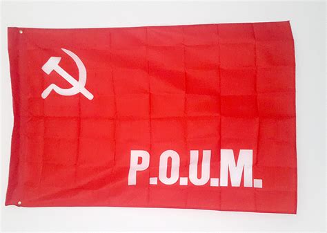 Poum Partido Obrero De UnificaciÓn Marxista Reproduction Flag