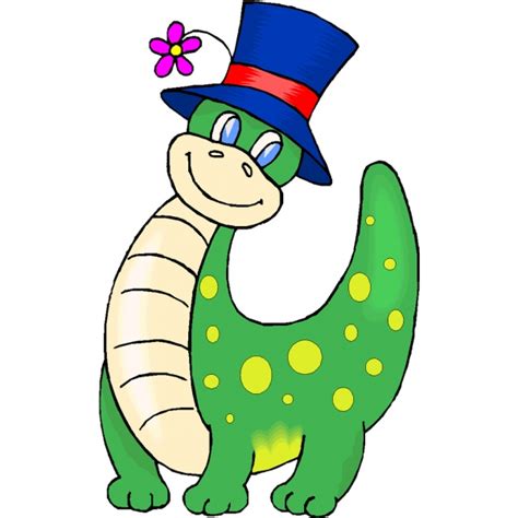 Stampa e colora il disegni per i bambini di colorare in linea. Disegno di Dinosauro con Cappello a colori per bambini ...