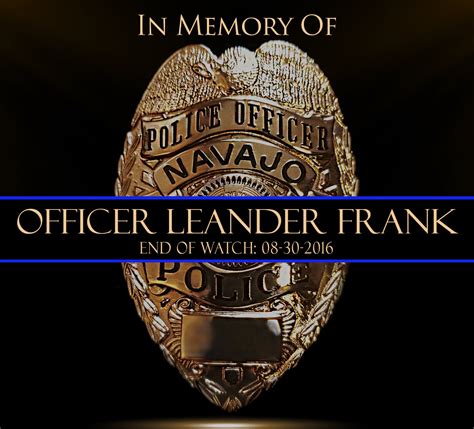 In Memory Of Navajo Police Navajo Police Department