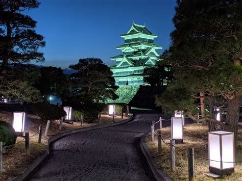 Night Walk Through The Sakura At Matsumoto Castle Sakura 2021