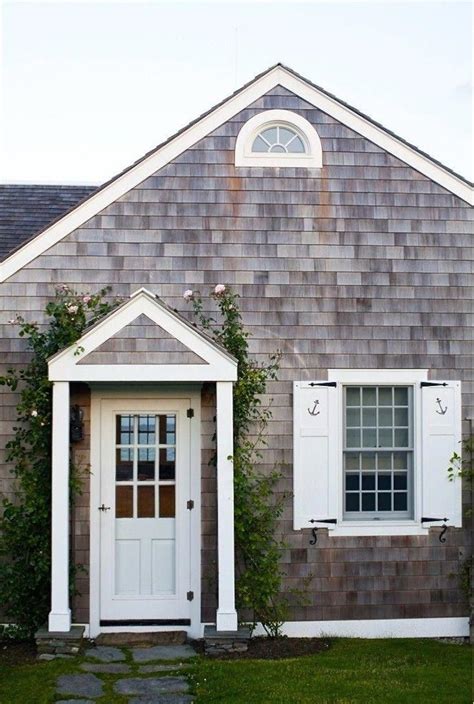 Shingled Cottage With Anchor Shutters Beachcottages Beach Cottages