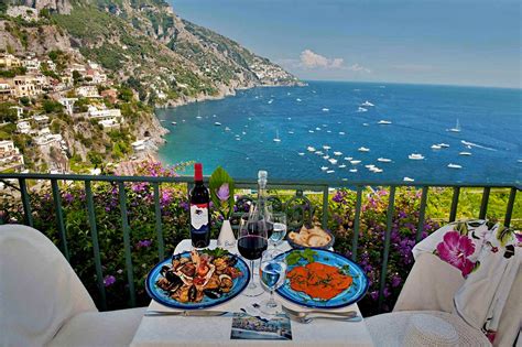 Romantic Dining Experience Overlooking The Sea